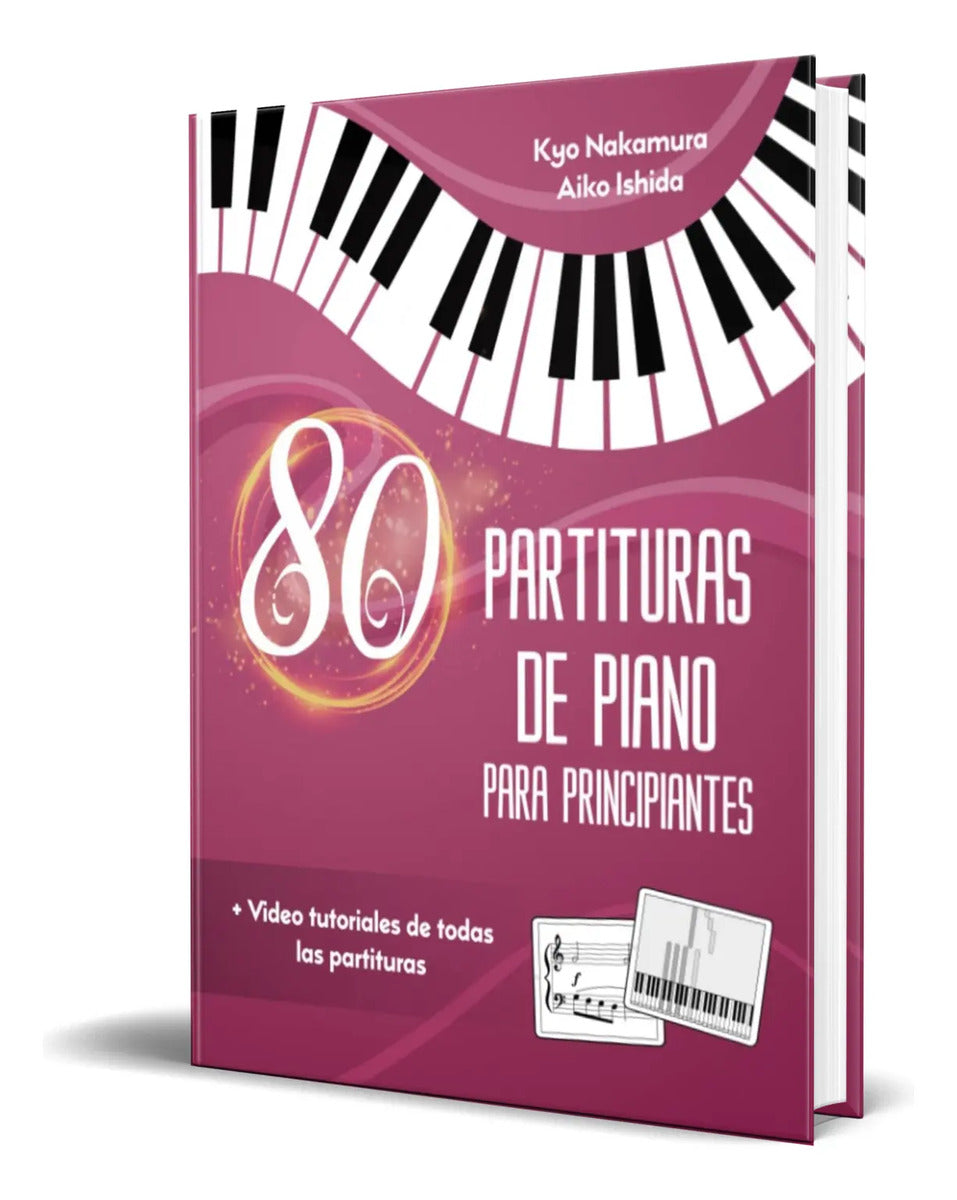 Portada de Libro 80 Partituras De Piano Para Principiantes [ Original ]