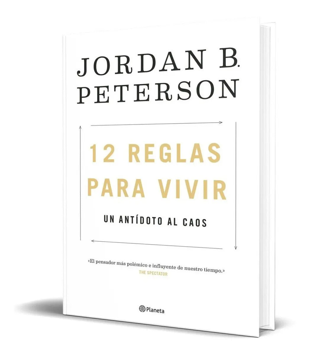 Portada de Libro 12 Reglas Para Vivir - Jordan Peterson [ Pasta Dura ]