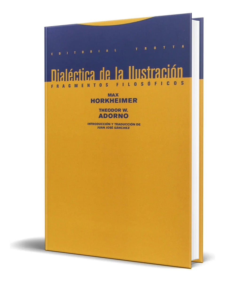 Portada de Libro Dialectica De La Ilustración Max Horkheimer Original