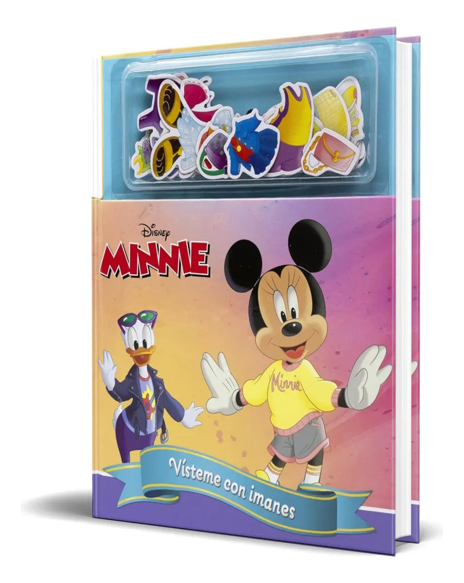 Portada de Libro Minnie [ Vísteme Con Imanes ] Original, De Disney. Editorial Libros Disney, Tapa Dura En Español, 2024