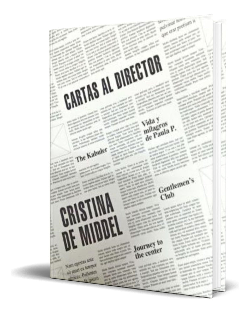 Portada de Libro Cartas Al Director [ Cristina De Middel ] Original
