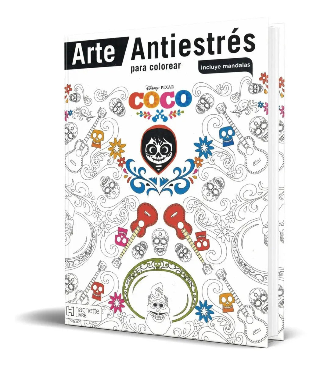 Portada de Libro Mandalas Para Colorear Coco [ Disney ] Antiestres