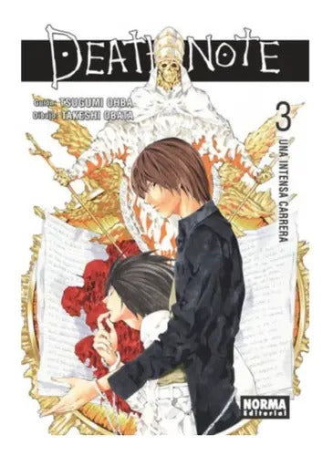 Portada de Death Note: Death Note, De Tsugumi Ohba. Serie Death Note, Vol. 1. Editorial Norma Comics, Tapa Blanda, Edición 1…