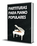 Portada de Libro Partituras Para Piano Populares [ Original ]