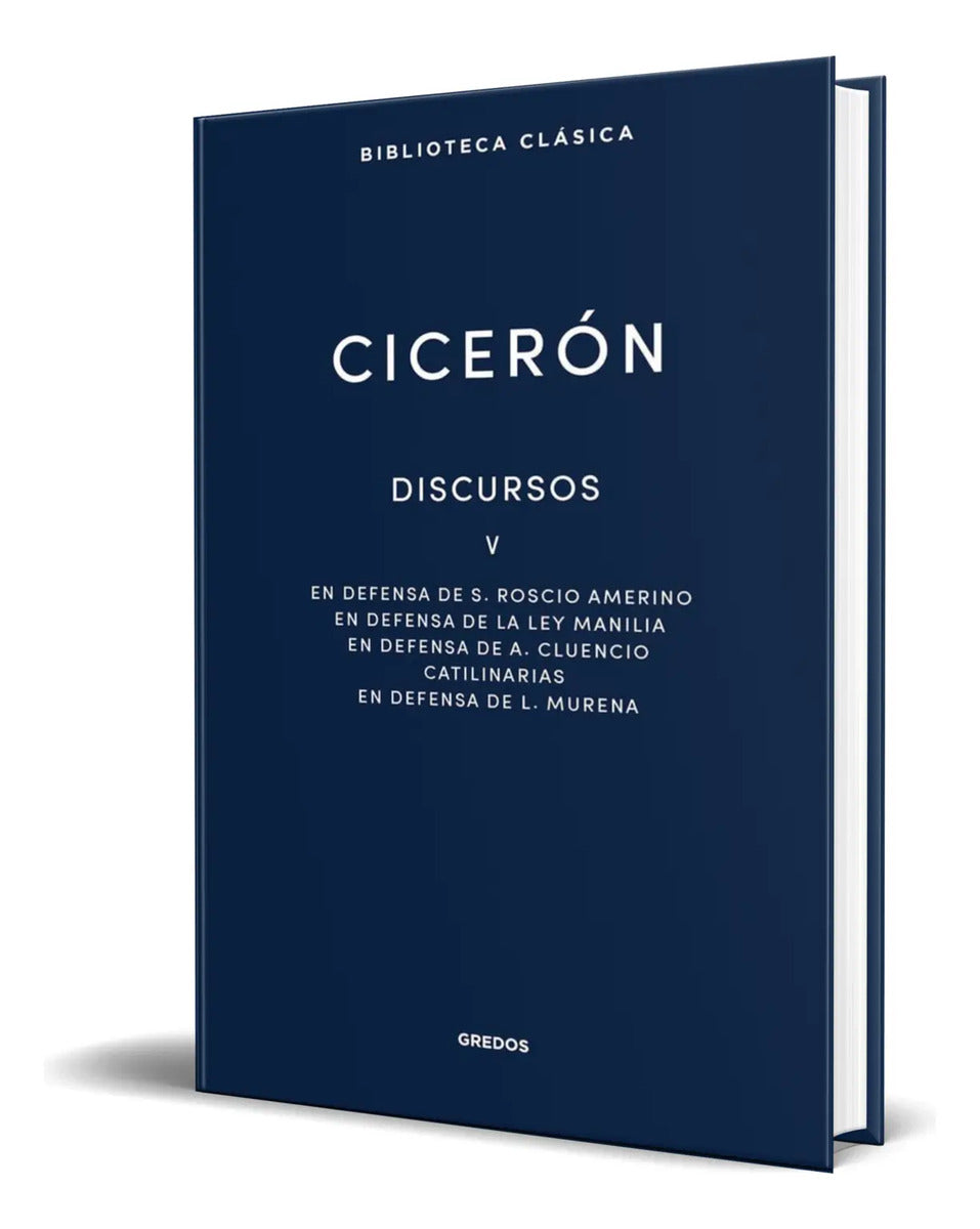 Portada de Libro Discursos V [ Marco Tulio Ciceron ] Original