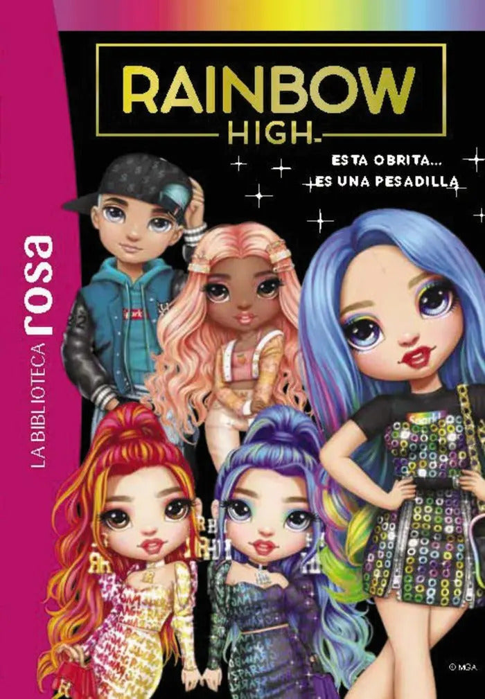 Portada de La Biblioteca Rosa Rainbow High 11 Esta Obrita... Es Una, De Varios Autores. Editorial Hachette, Tapa Dura En Esp…