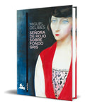Portada de Libro Señora De Rojo Sobre Fondo Gris [ Original ]