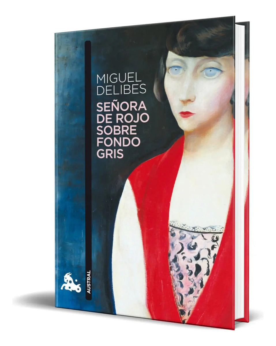 Portada de Libro Señora De Rojo Sobre Fondo Gris [ Original ]