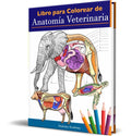 Portada de Libro Para Colorear De Anatomía Veterinaria [ Original ]