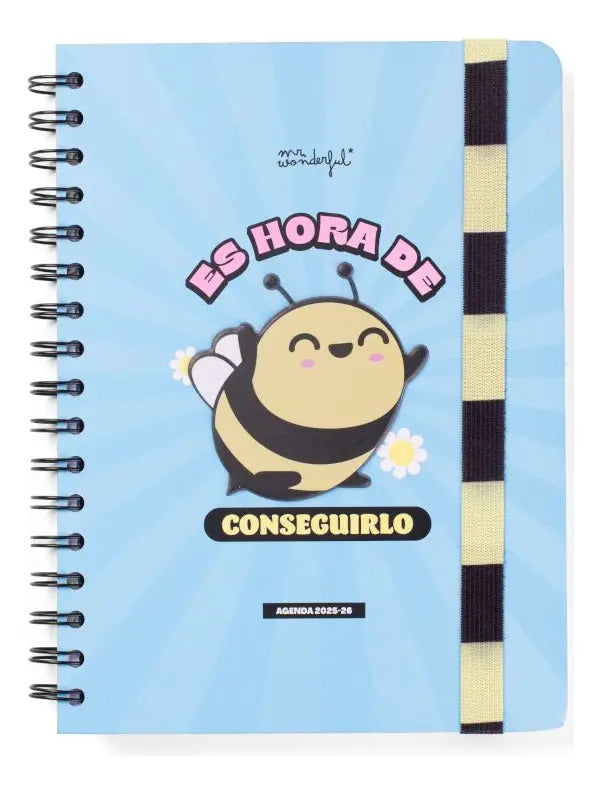 Portada de Agenda Wonder 2025 -26 Semanal [ Es Hora De Conseguirlo ]
