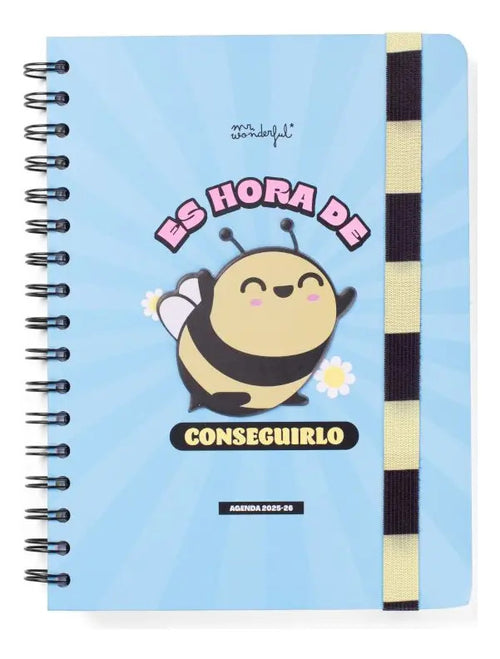 Portada de Agenda Wonder 2025 -26 Semanal [ Es Hora De Conseguirlo ]