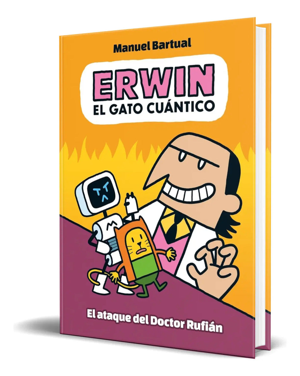 Portada de Libro Erwin, El Gato Cuántico Vol.2 Manuel Bartual Original