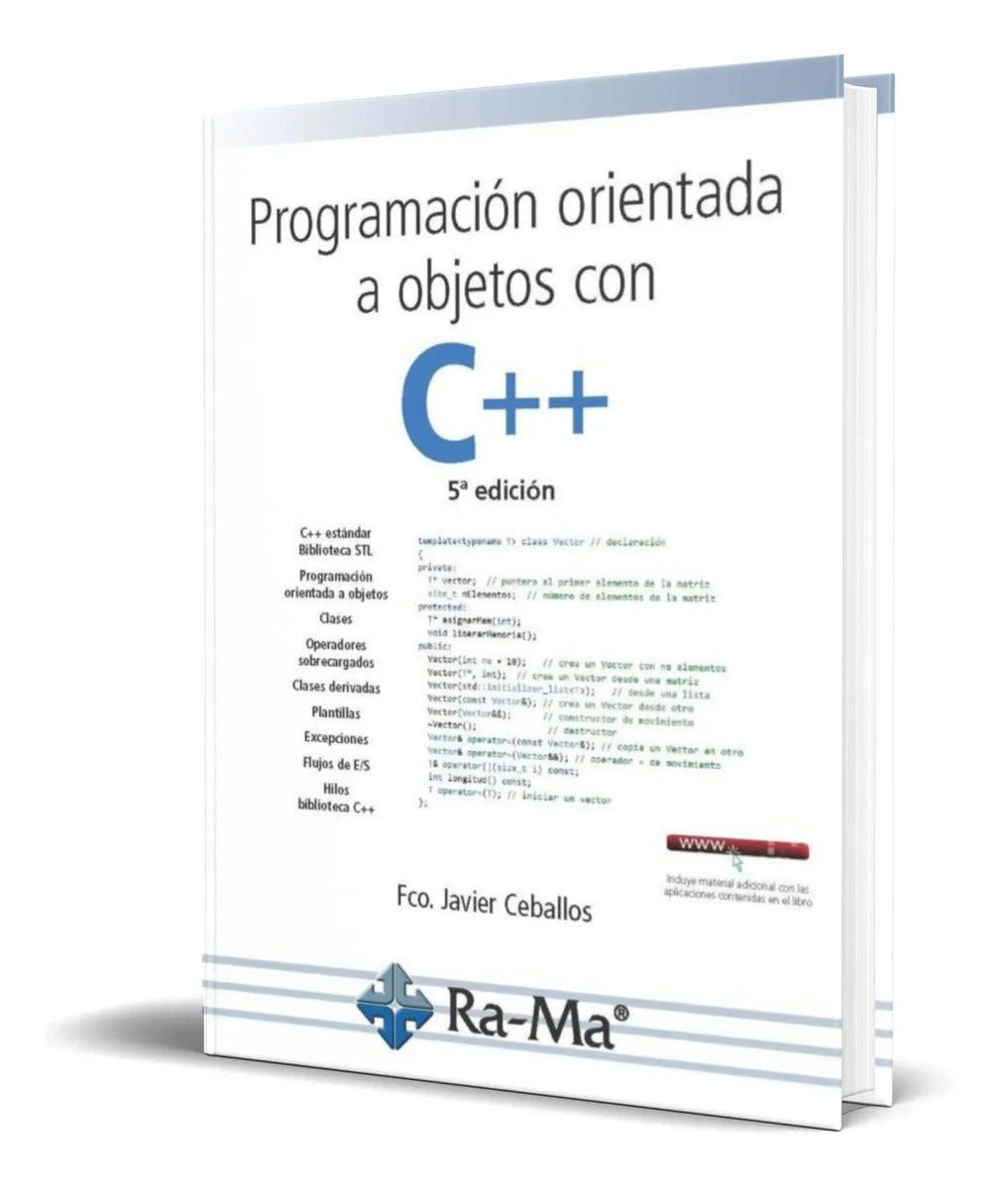 Portada de Libro Programación Orientada A Objetos Con C++