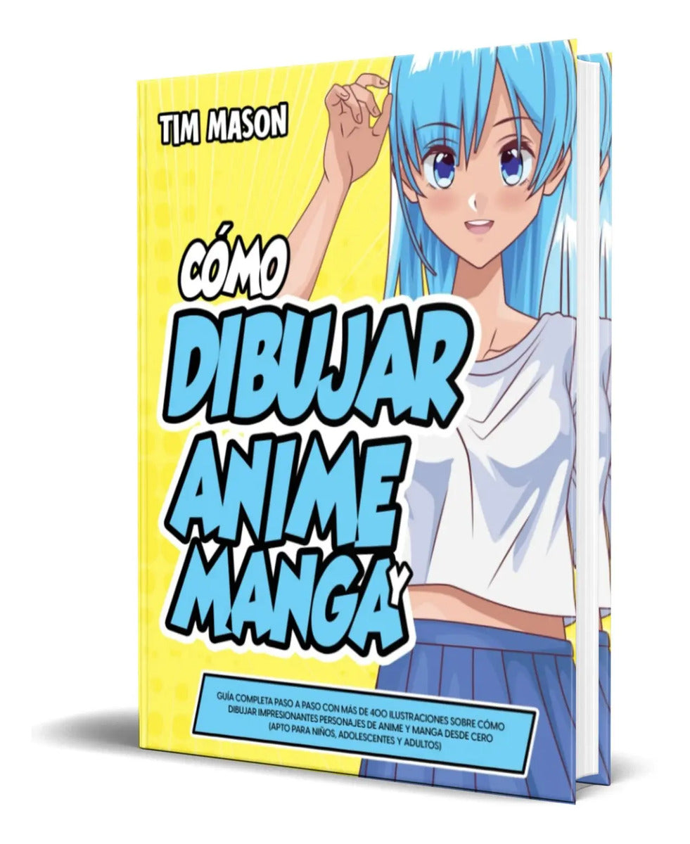 Portada de Libro Cómo Dibujar Anime Y Manga [ Guía Completa ] Original