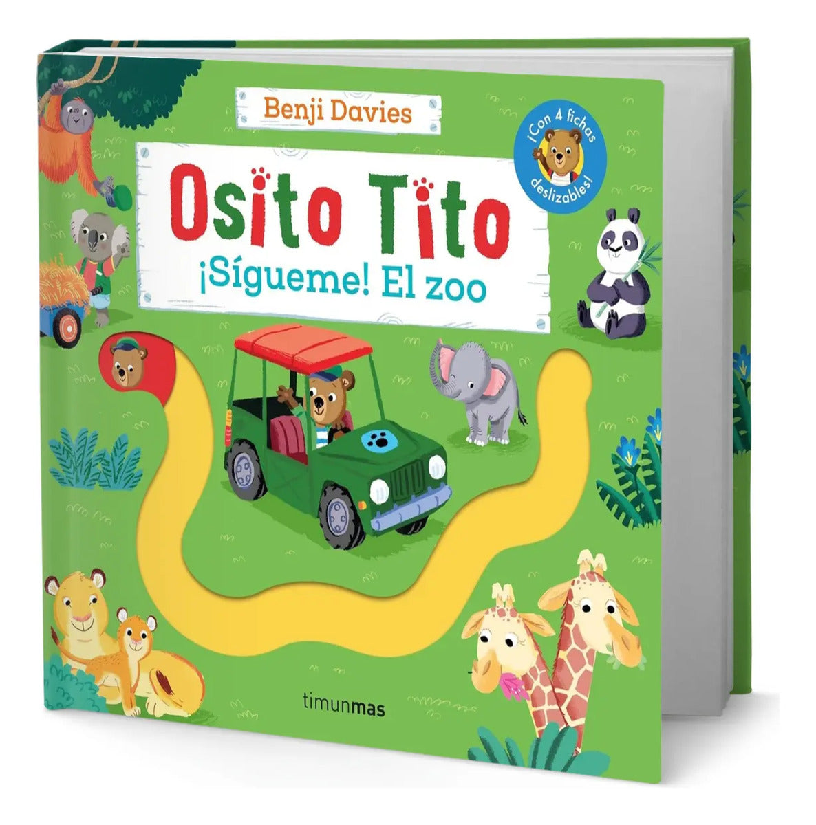Portada de Libro Osito Tito. ¡sígueme! El Zoo [ Benji Davies ] Original