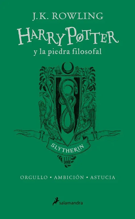 Portada de Harry Potter Y La Piedra Filosofal ( Harry Potter 1 ): Edición Slytherin Del 20º Aniversario, De Rowling, J. K..…