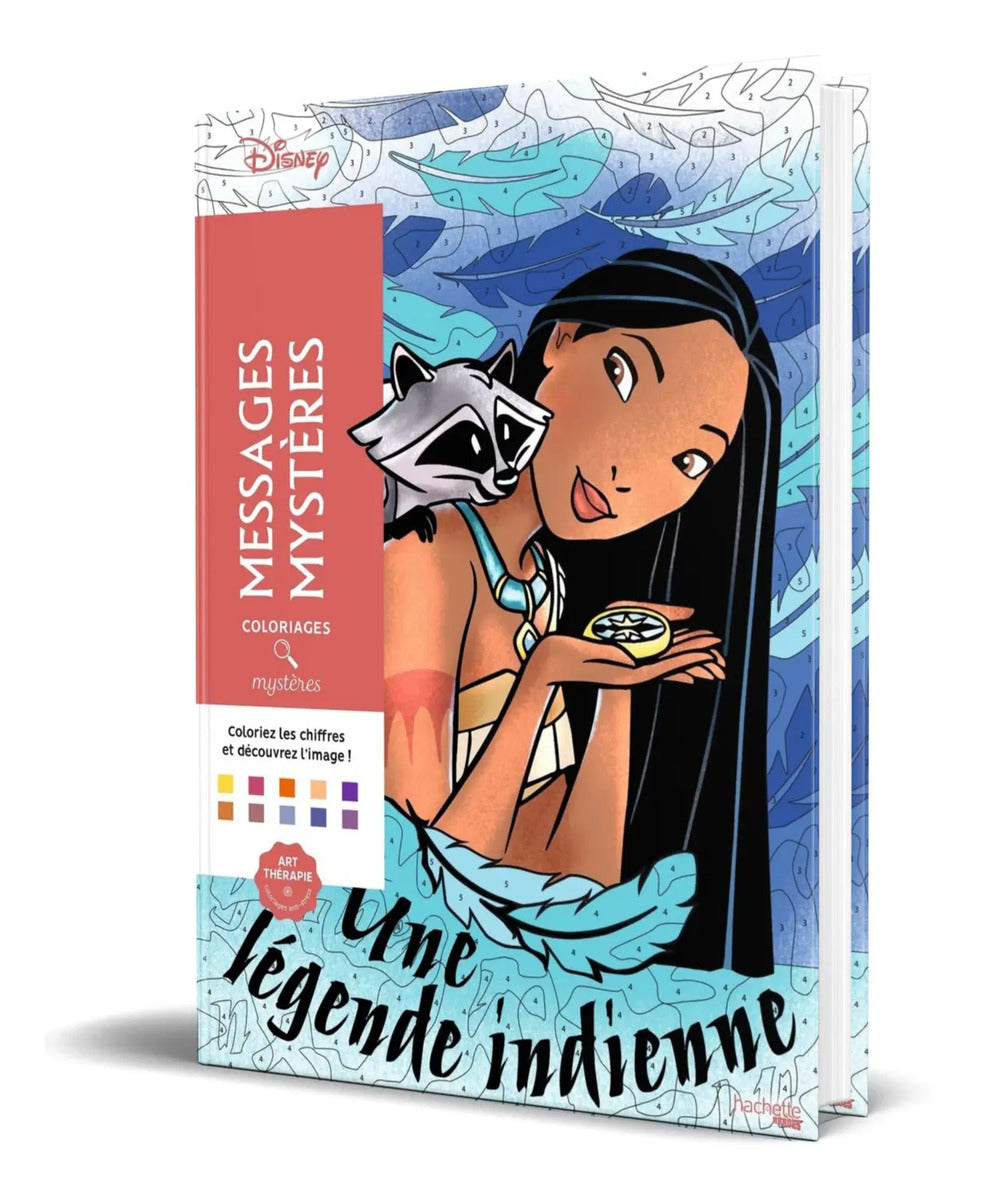 Portada de Libro Colorea Y Descubre El Misterio [ Pocahontas ] Original