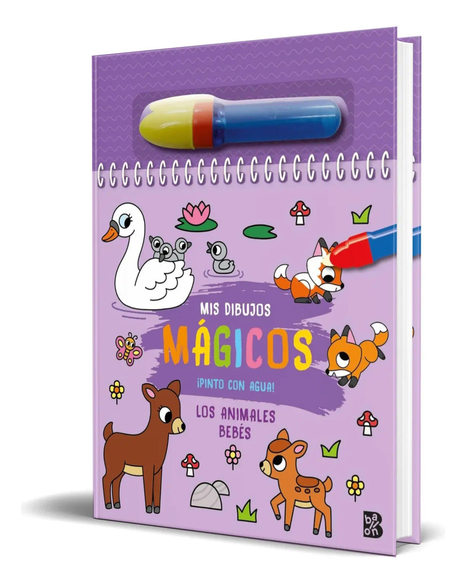 Portada de Libro Pinto Con Agua [ Los Animales Bebés ] Original
