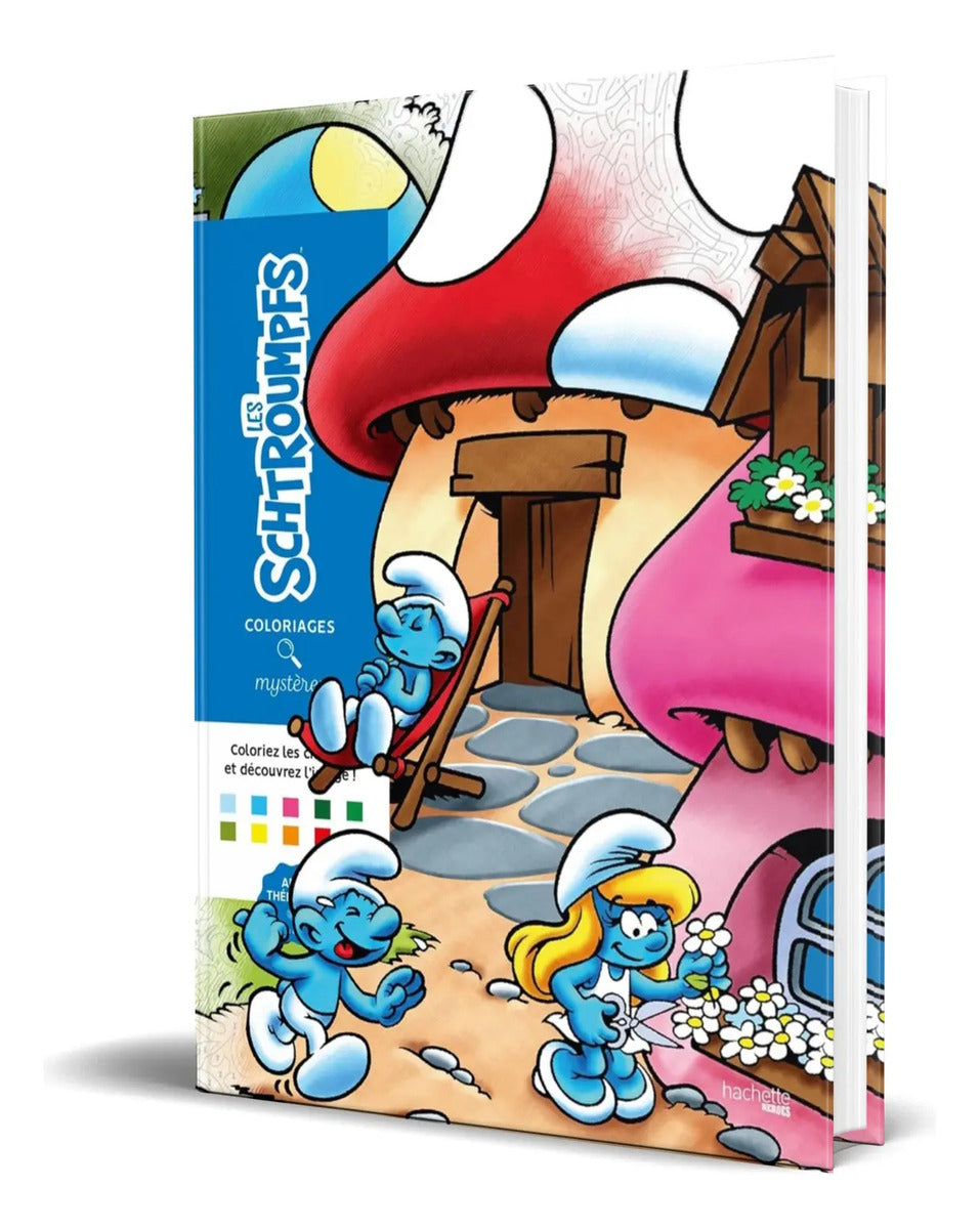 Portada de Libro Colorea Y Descubre El Misterio [ Pitufos ] Original
