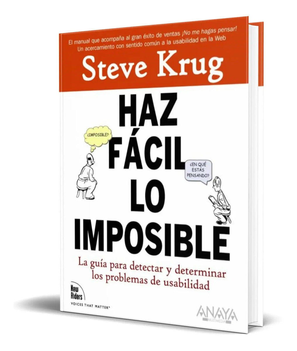 Portada de Libro Haz Facil Lo Imposible [ Steve Krug ] Original