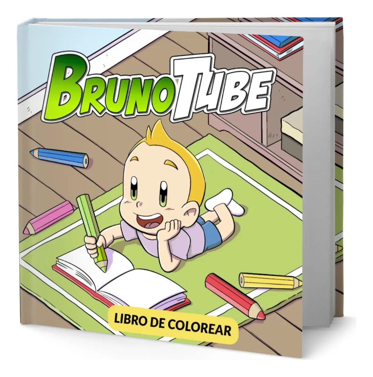 Portada de Libro Brunotube, Libro De Colorear [ Original ]