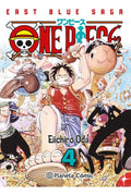 Portada de One Piece Nº 04 (3 En 1), De Oda, Eiichiro., Vol. 1. Editorial Planeta Comics, Tapa Blanda, Edición 1 En Castella…