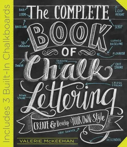 Portada de Libro Complete Book Of Chalk Lettering Letras Para Pizarron