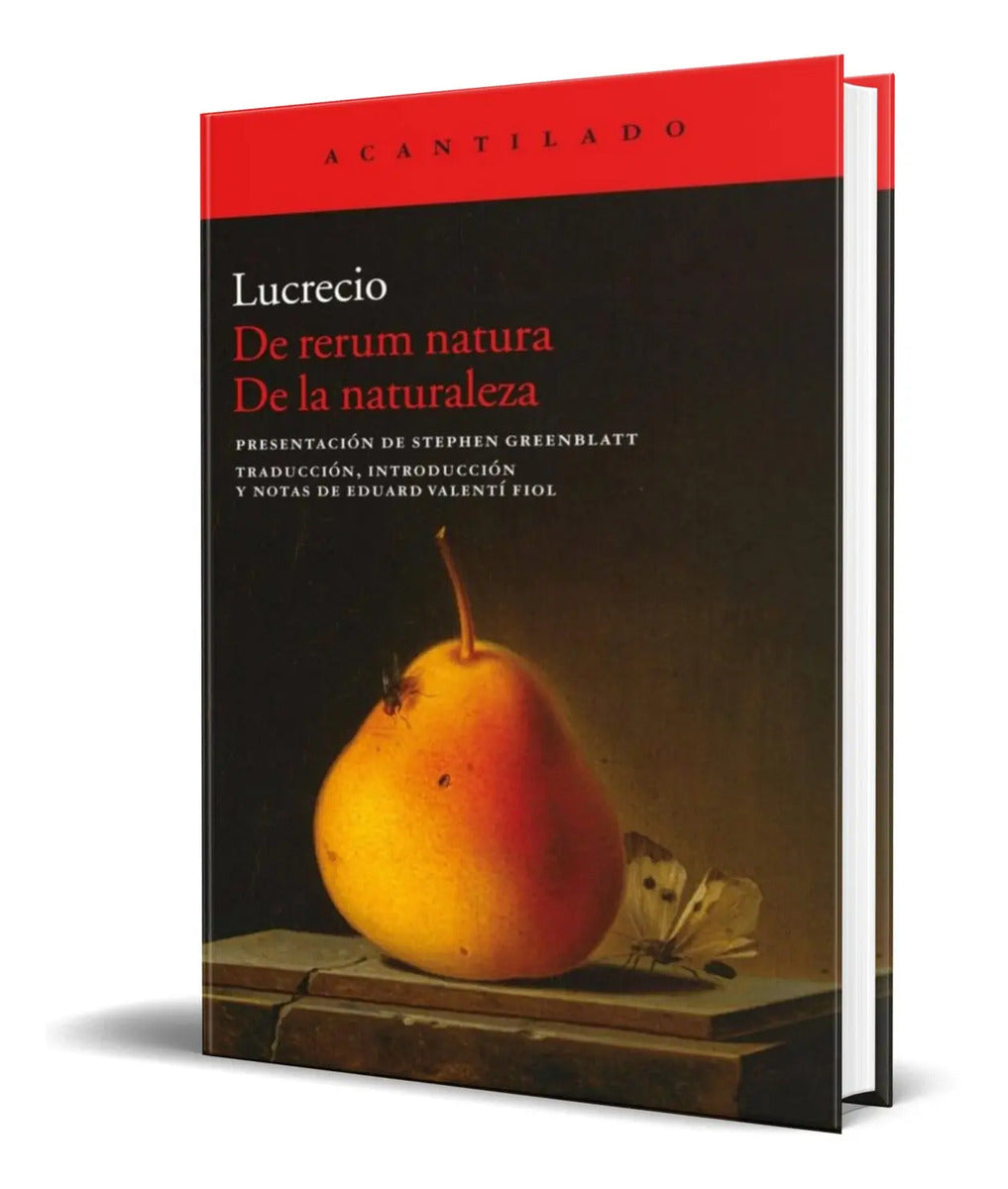 Portada de Libro De Rerum Natura De La Naturaleza [ Lucrecio ] Original