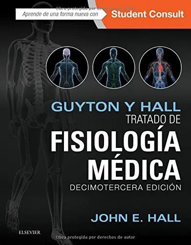Portada de Guyton & Hall Tratado De Fisiología Médica 13a Papel