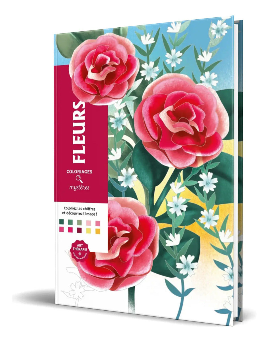 Portada de Colorea Y Descubre El Misterio [ Flores ] Original