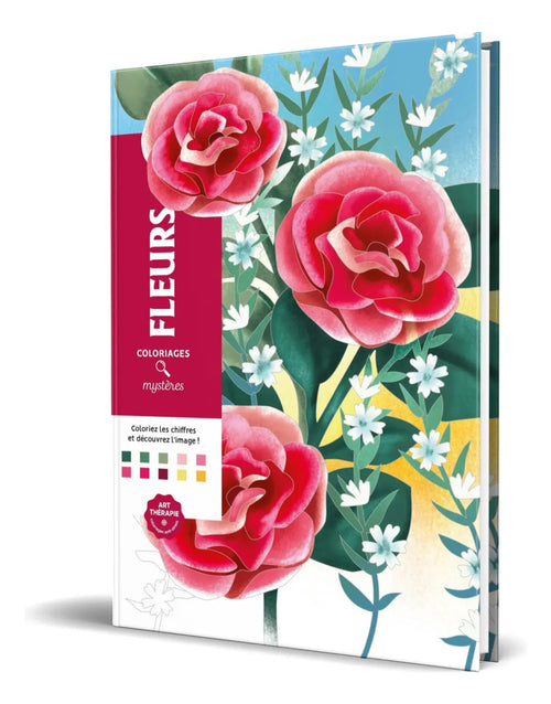 Portada de Colorea Y Descubre El Misterio [ Flores ] Original