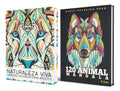 Portada de Pack 2 Libros Para Colorear [ Animales Mandalas Antiestres ]