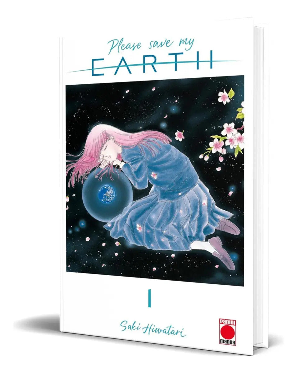 Portada de Libro Please Save My Earth Vol.1 [ Saki Hiwatari ] Original, De Saki Hiwatari., Vol. 1. Editorial Panini, Tapa Bl…