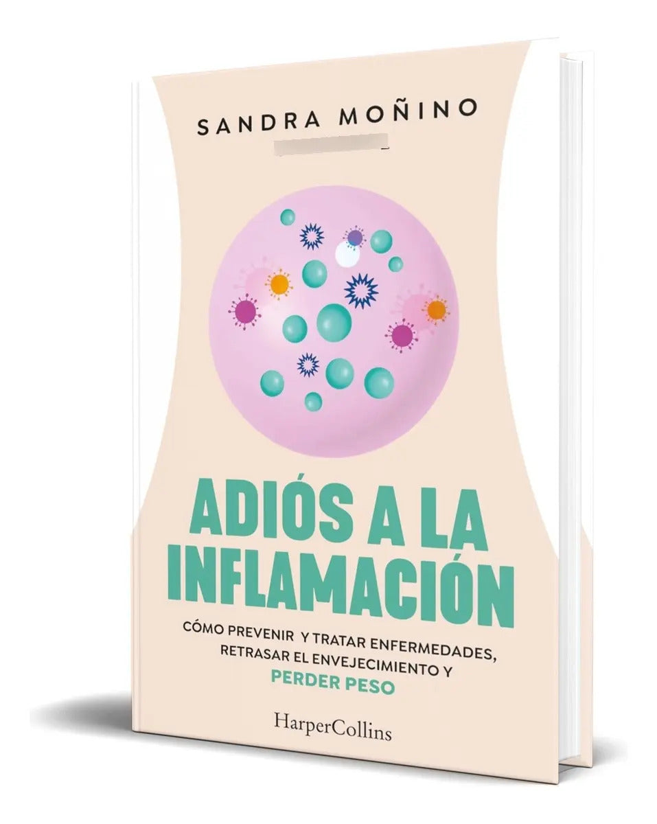 Portada de Libro Adiós A La Inflamación [ Sandra Moñino ] Original