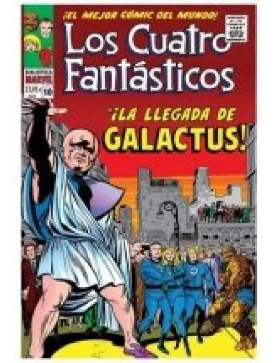 Portada de Bibm46 4 Fantasticos 10 1966 Llegada Gal: ¡la Llegada De Galactus!, De Jack Kirby., Vol. 1. Editorial Panini Comi…