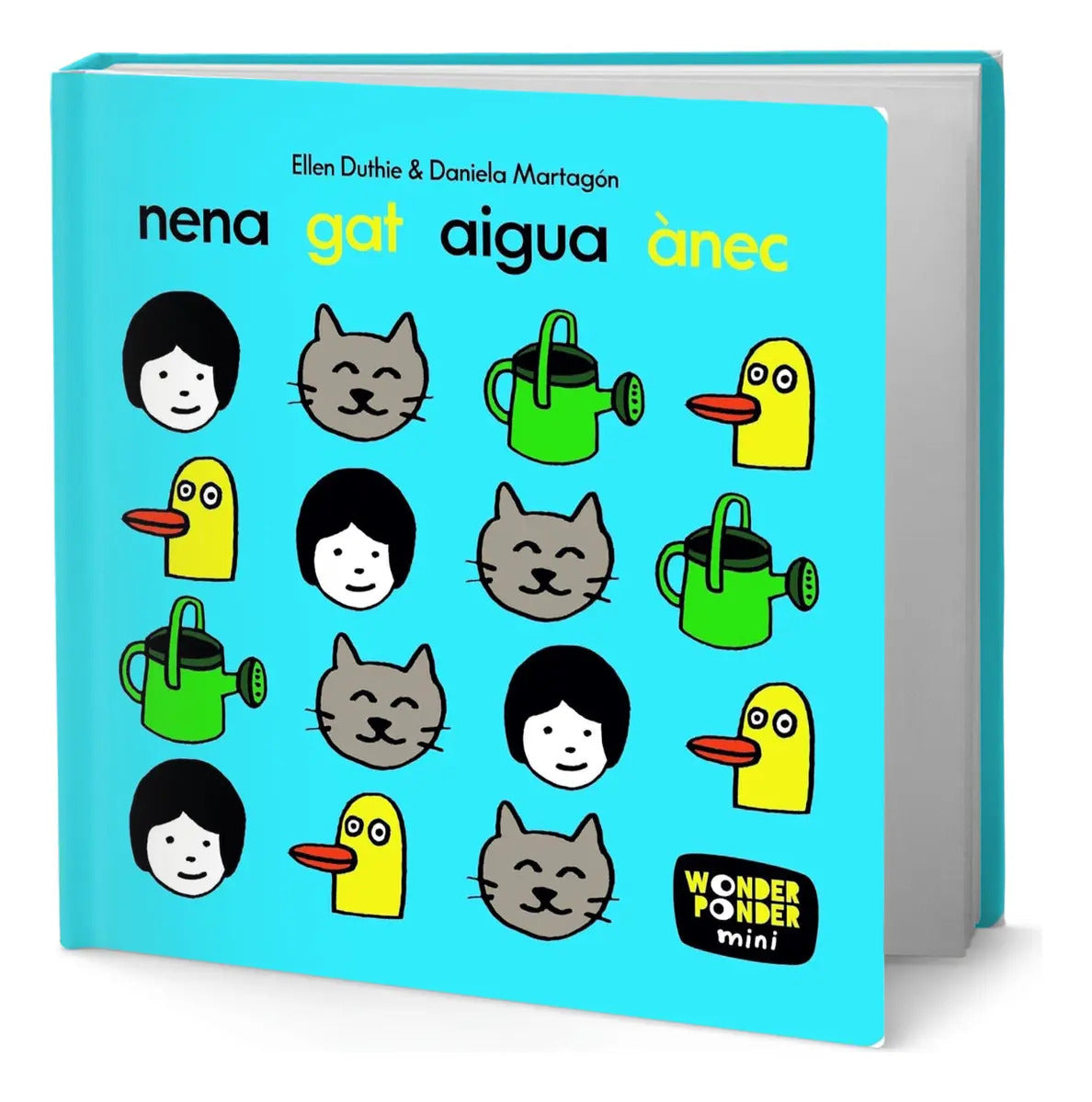 Portada de Libro Niña Gato Agua Pato [ Pasta Dura ] Original, De Vv. Aa.. Wonder Ponder Mini, Vol. 1. Editorial Wonder Ponde…