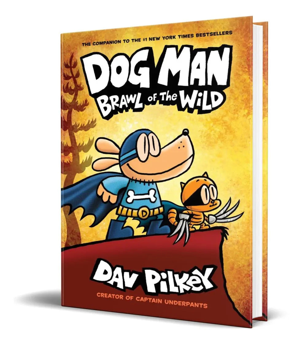 Portada de Libro Dog Man Brawl Of The Wild De Dav Pilkey Hardcover En Inglés