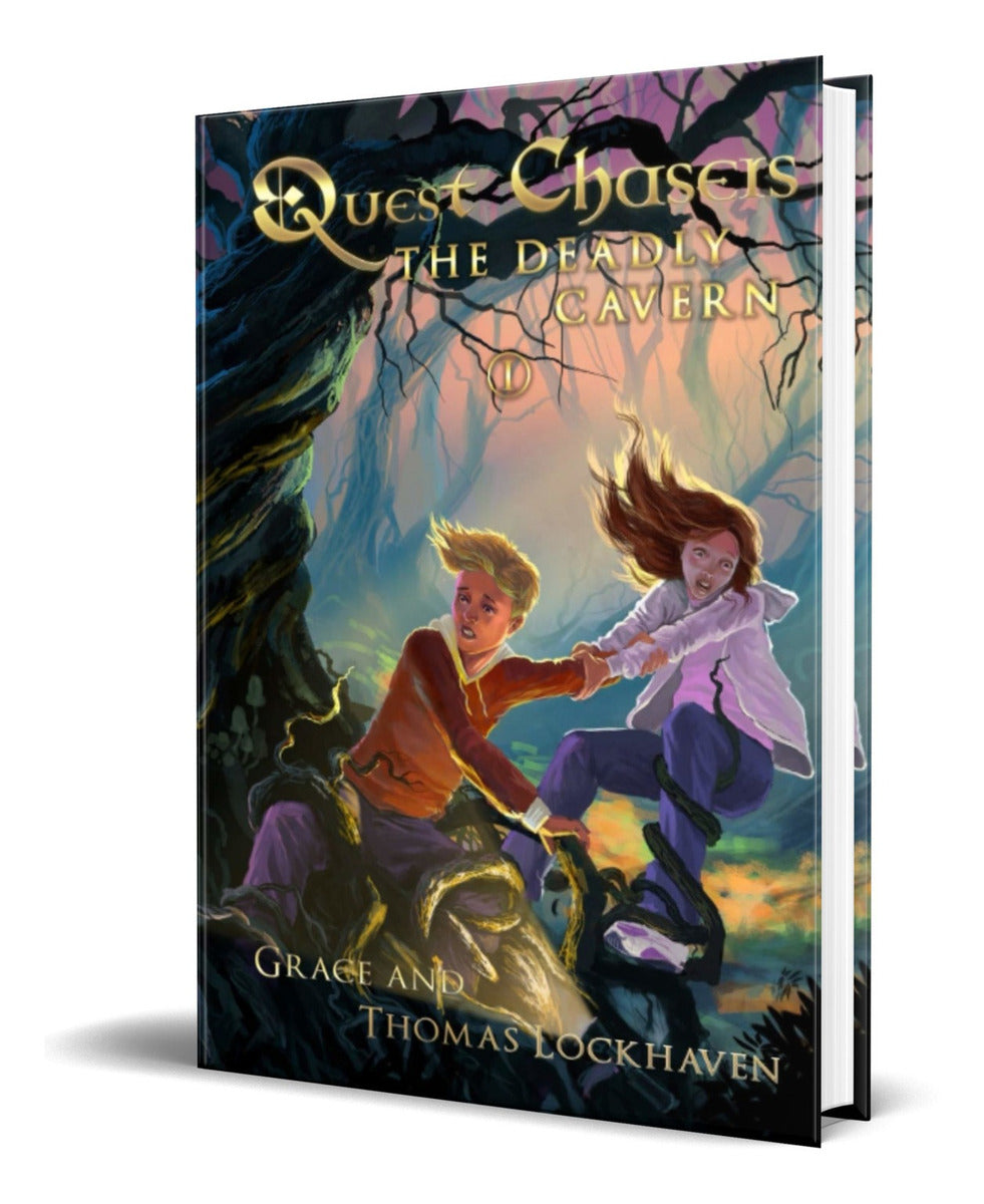 Portada de Libro Quest Chasers [ The Deadly Cavern Vol.1 ] Original