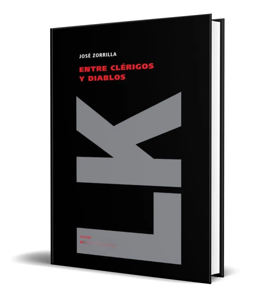 Portada de Libro Entre Clerigos Y Diablos [ Jose Zorrilla ] Original