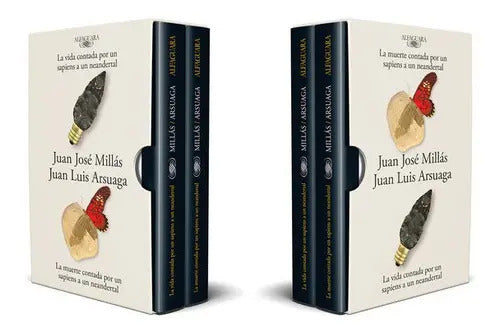 Portada de Estuche La Vida Y La Muerte Contadas Por Un Sapiens A Un Neandertal, De Millas, Juan Jose. Editorial Alfaguara, T…
