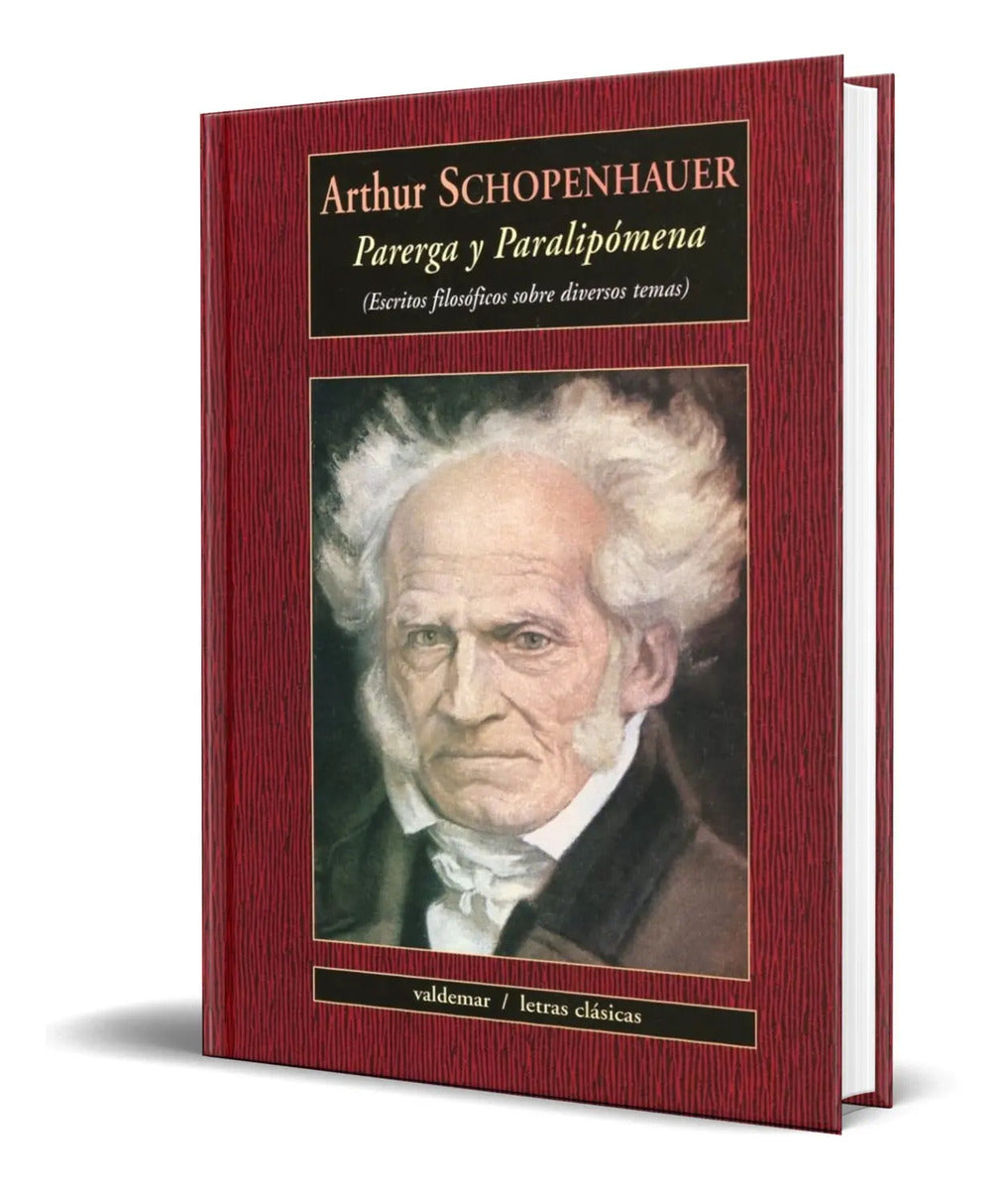 Portada de Libro Parerga Y Paralipomena [ Arthur Schopenhauer] Original