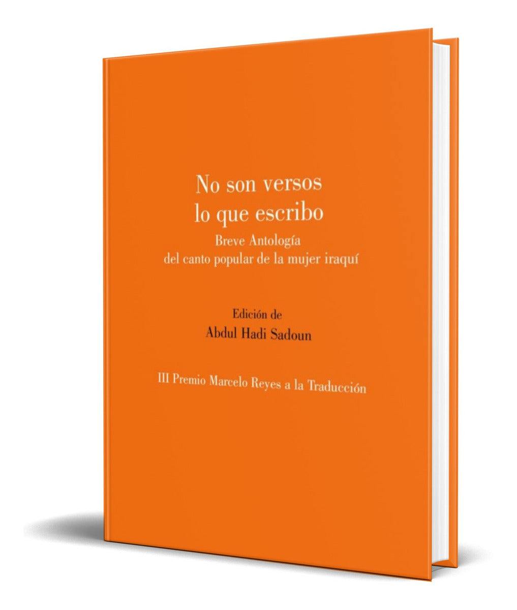 Portada de Libro No Son Versos Lo Que Escribo [ Original ]