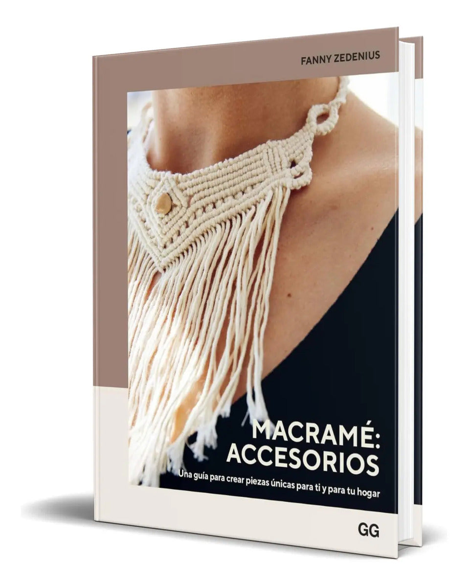 Portada de Libro Macramé: Accesorios [ Una Guía ] Original