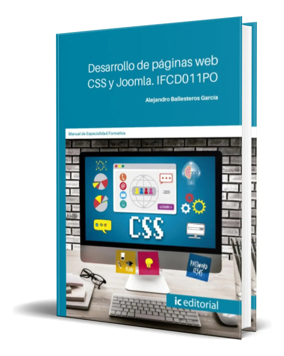 Portada de Libro Desarrollo De Páginas Web Css Y Joomla [ Original ]