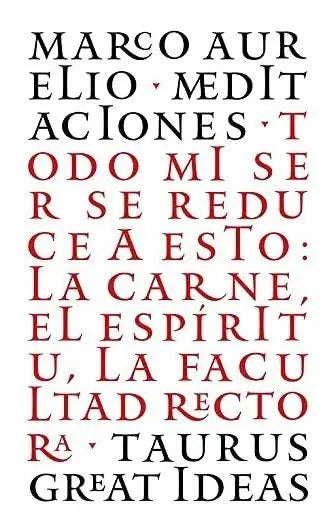 Portada de Meditaciones; Marco Aurelio