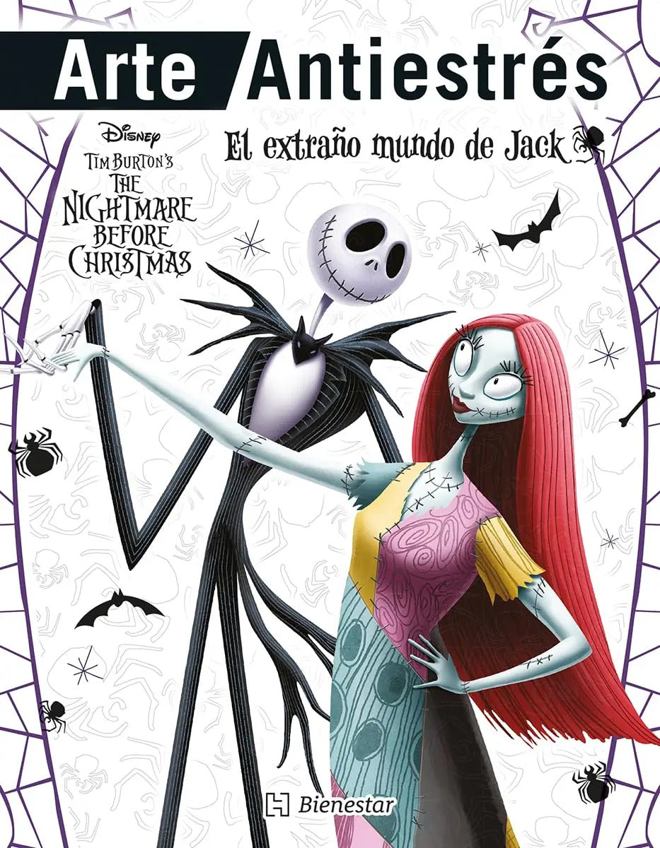 Portada de Arte Antiestrés: El Extraño Mundo De Jack: Na, De Iniestra Ramírez, Graciela. Arte Antiestrés, Vol. 1. Editorial…
