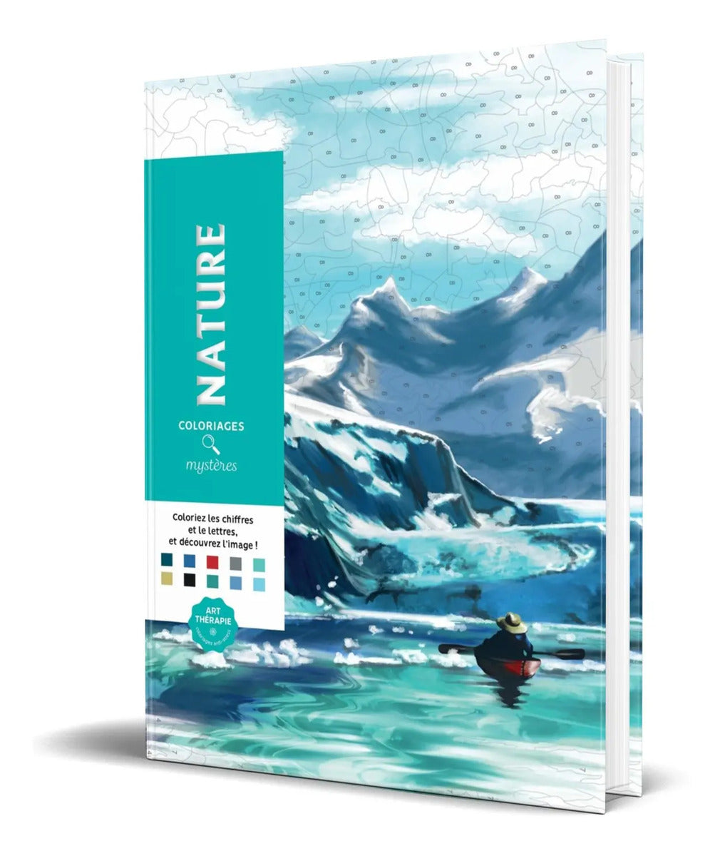 Portada de Libro Colorea Y Descubre [ Naturaleza ] 100 Ilustraciones