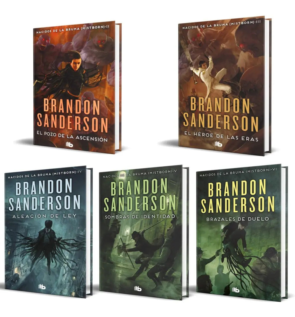 Portada de Saga Nacidos De La Bruma [ 5 Libros ] Brandon Sanderson