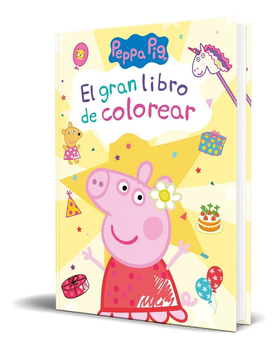 Portada de Libro Peppa Pig [ El Gran Libro De Colorear ] Original