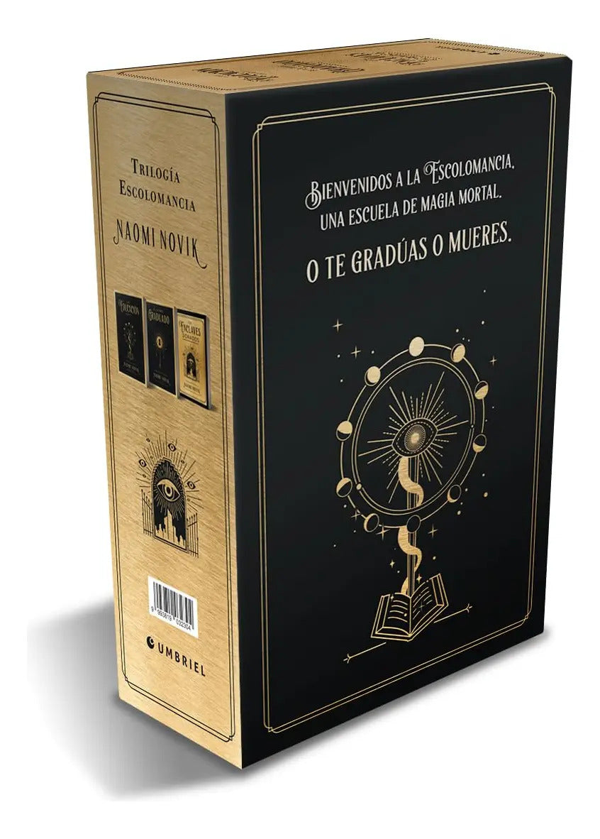 Portada de Libro Estuche Trilogía De La Escolomancia [ Original ], De Naomi Novik. Editorial Ediciones Urano, Tapa Blanda En…